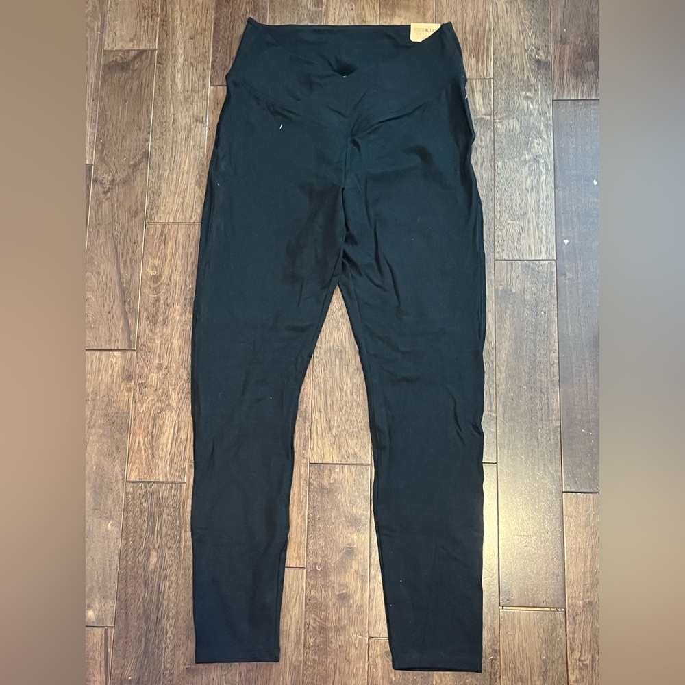 PINK ACTIVE Cotton V Crossover Full Length Legging